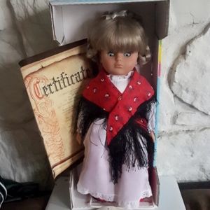 NWT Rare German doll with docs